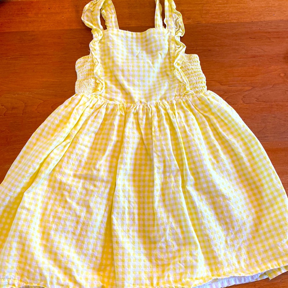 Yellow Gingham Dress, size 4T